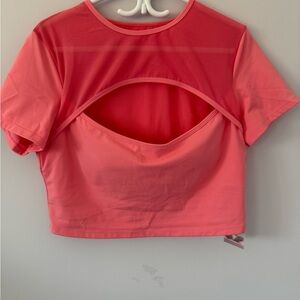 HALARA Coral Short Sleeve Crop Top